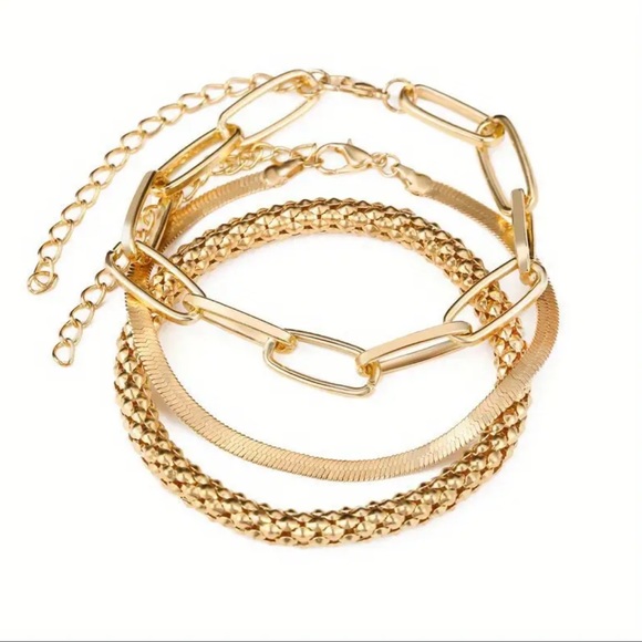 Gold Bracelet Trio - Picture 2 of 6